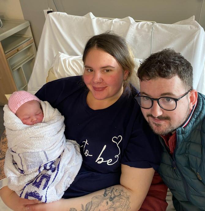Annalong couple among parents to welcome little New Year’s bundle of joy