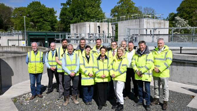 New projects - Infrastructure Minister visits Warrenpoint Wastewater Works