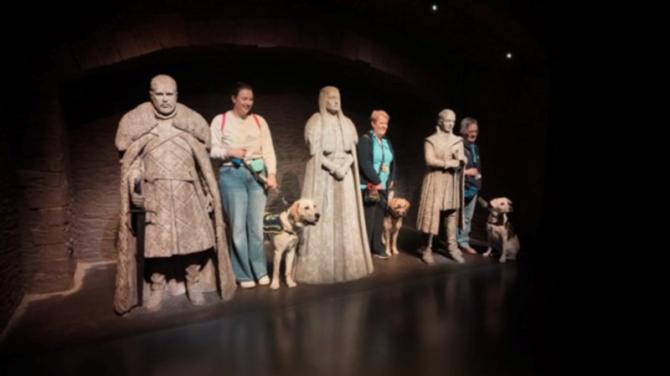 Game of Bones - guide dogs visit Westeros in Banbridge tour site