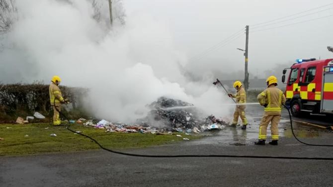 Battery disposal warning after Dromore bin lorry fire